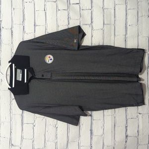 NFL Pittsburgh Steelers Logo Cutter & Buck Polo Shirt Men's Size Large